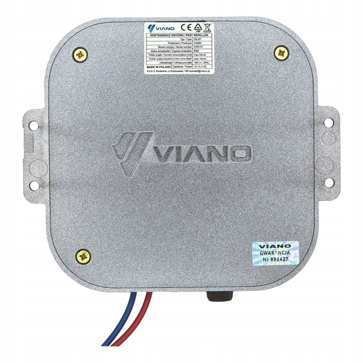 Dispozitiv auto pentru alungarea martorilor, rozătoarelor, șobolanilor și șoarecilor, Viano Power LED