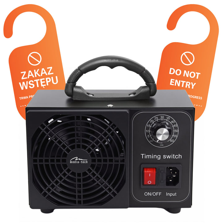 Ozonizator profesional pentru dezinfectarea și purificarea aerului, Mediatech, Debit de ozon: 60000 mg/h, TIMER, Putere: 140 W, carcasă metalică