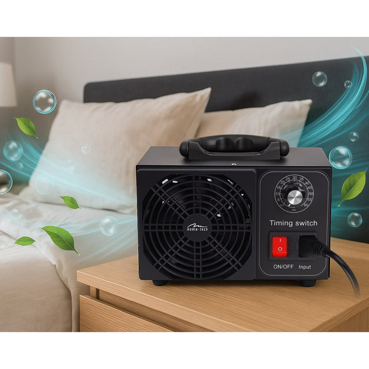 Ozonizator profesional pentru dezinfectarea și purificarea aerului, Mediatech, Debit de ozon: 60000 mg/h, TIMER, Putere: 140 W, carcasă metalică