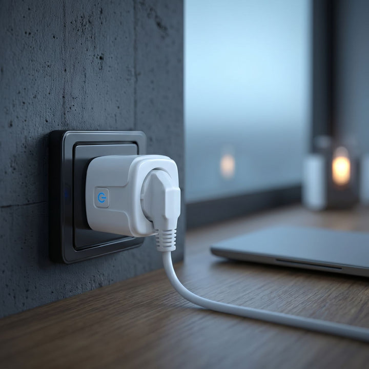 Priză WiFi GreenBlue cu comandă de la distanță, compatibilă cu Android/iOS/Alexa/Google Home, temporizator, contor de putere, max. 16 A/3840 W, GB735 W, 2 bucăți