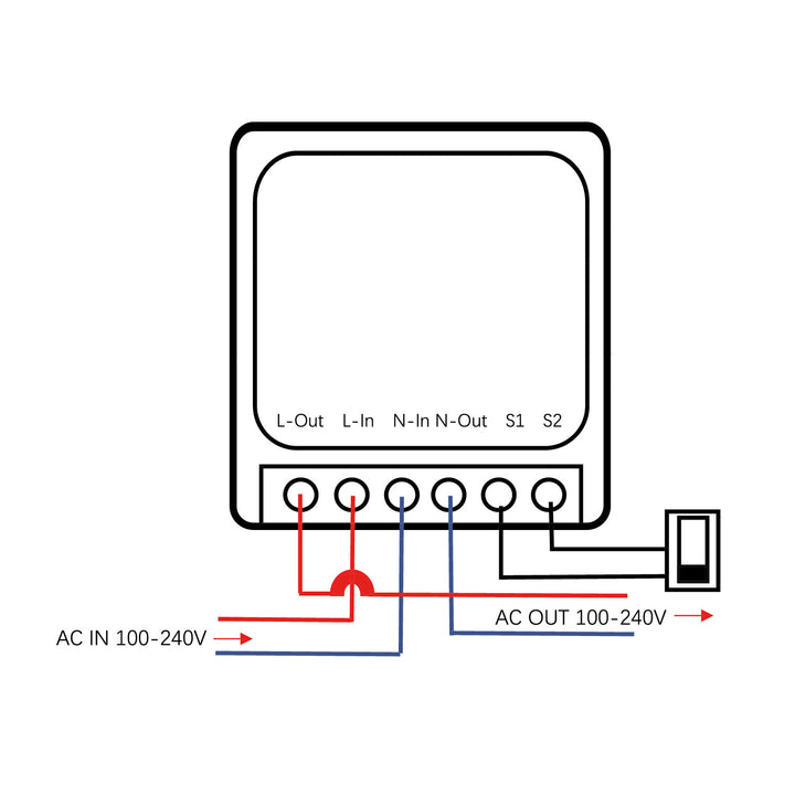 Relé WiFi încastrat GreenBlue, compatibil cu Android/iOS/Alexa/Google Home, 100-240 V c.a., 50/60 Hz, max. 16 A, pentru LED-uri de 150 W, GB739, 4 bucăți