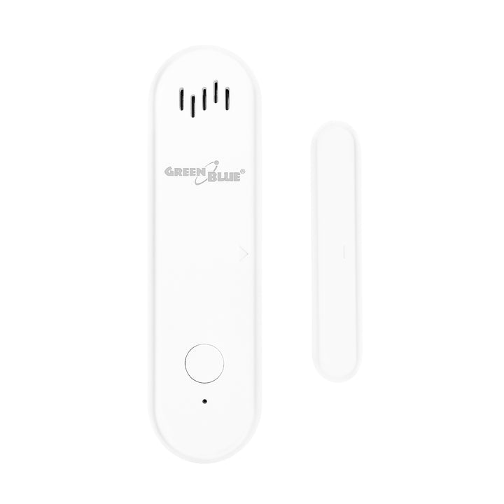 Contactor fără fir / senzor de deschidere WiFi GreenBlue, Android/iOS, pentru uși / ferestre, 3,0 V c.c., LR03x2, cu alarmă, GB478, 2 seturi