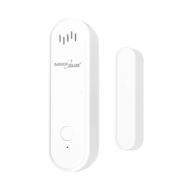 Contactor fără fir / senzor de deschidere WiFi GreenBlue, Android/iOS, pentru uși / ferestre, 3,0 V c.c., LR03x2, cu alarmă, GB478, 2 seturi