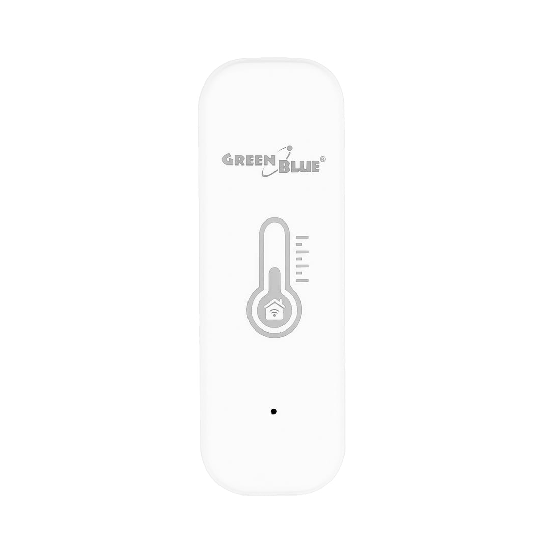 Senzor de temperatură și umiditate WiFi GreenBlue, Android/iOS/Alexa/Google Home, 3,0 V c.c., LR03x2, GB737, 2 bucăți
