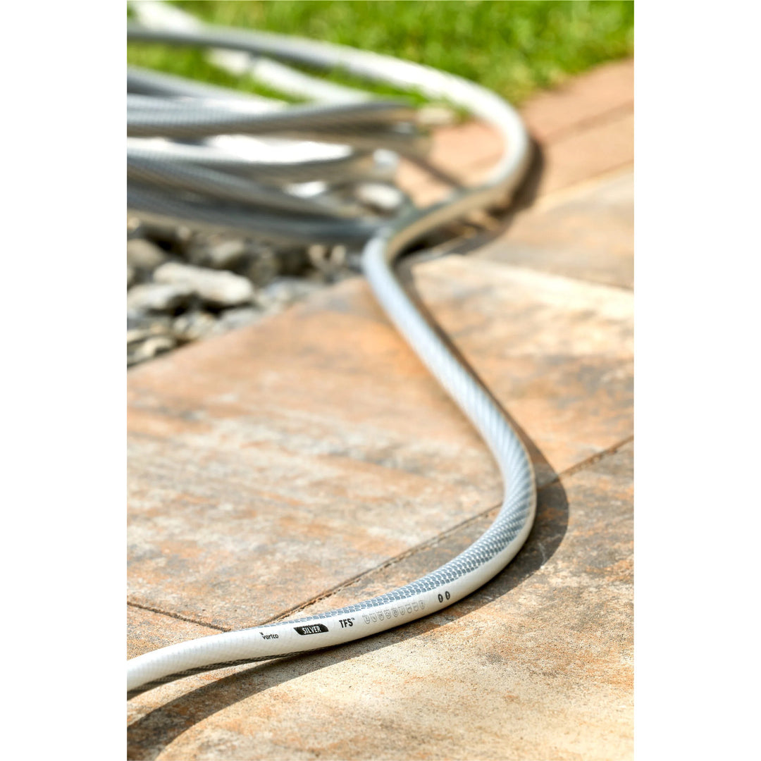 Cărucior pentru furtun de grădină + furtun de grădină Vartco Silver 1/2" 20 m Agaplast