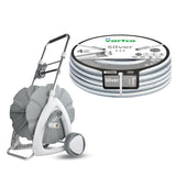Cărucior pentru furtun de grădină + furtun de grădină Vartco Silver 1/2" 30 m Agaplast