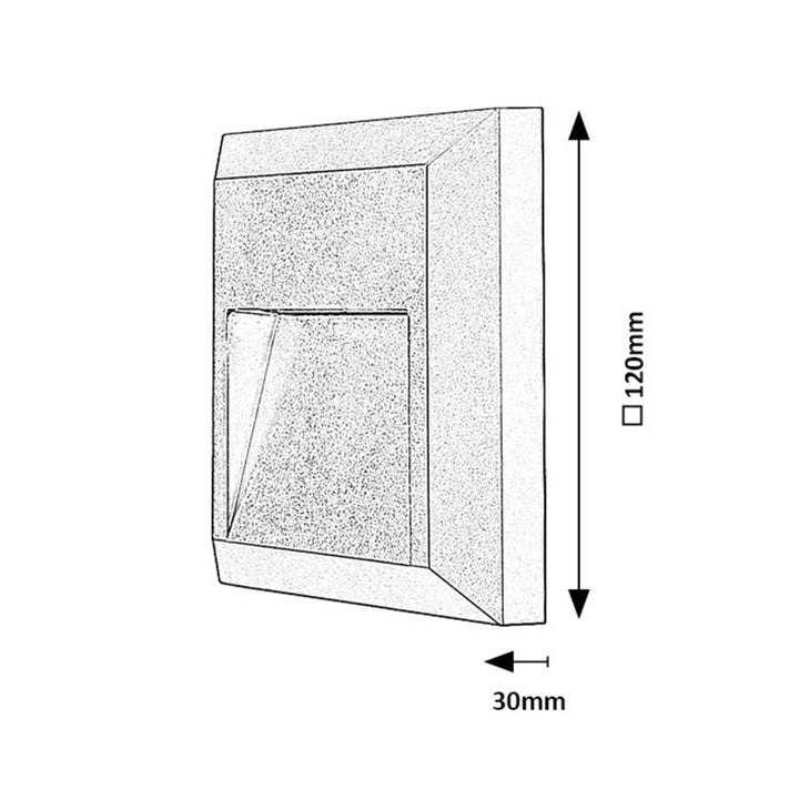 Lampă Rabalux, de perete, pentru exterior, LED 4 W, antracit, Trento, 2 bucăți