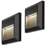Lampă Rabalux, de perete, pentru exterior, LED 4 W, antracit, Trento, 2 bucăți