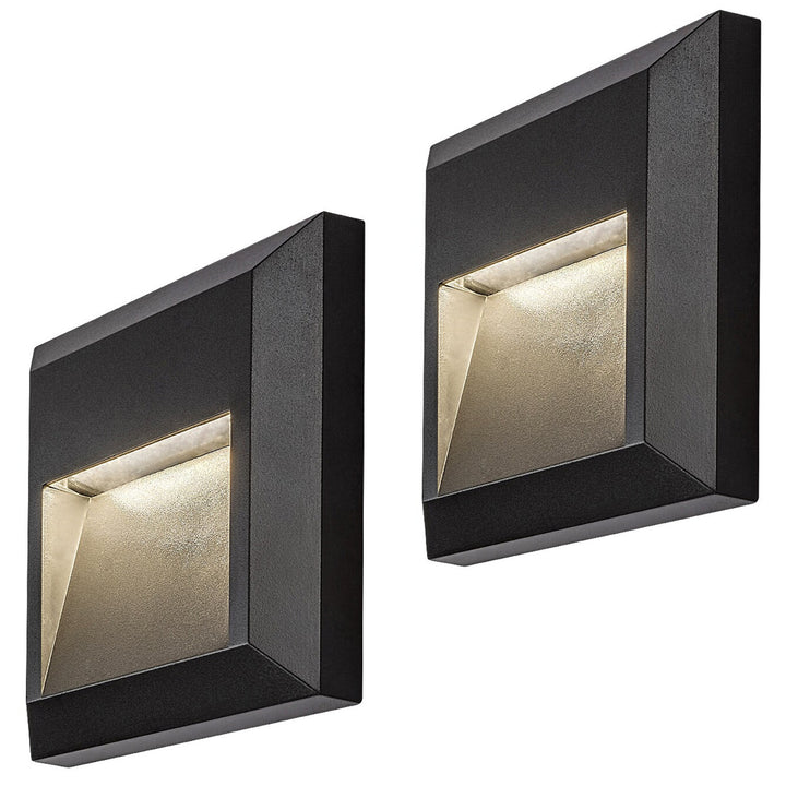 Lampă Rabalux, de perete, pentru exterior, LED 4 W, antracit, Trento, 2 bucăți