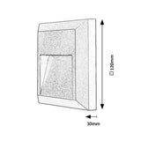 Lampă Rabalux, de perete, pentru exterior, LED 4 W, antracit, Trento, 4 bucăți