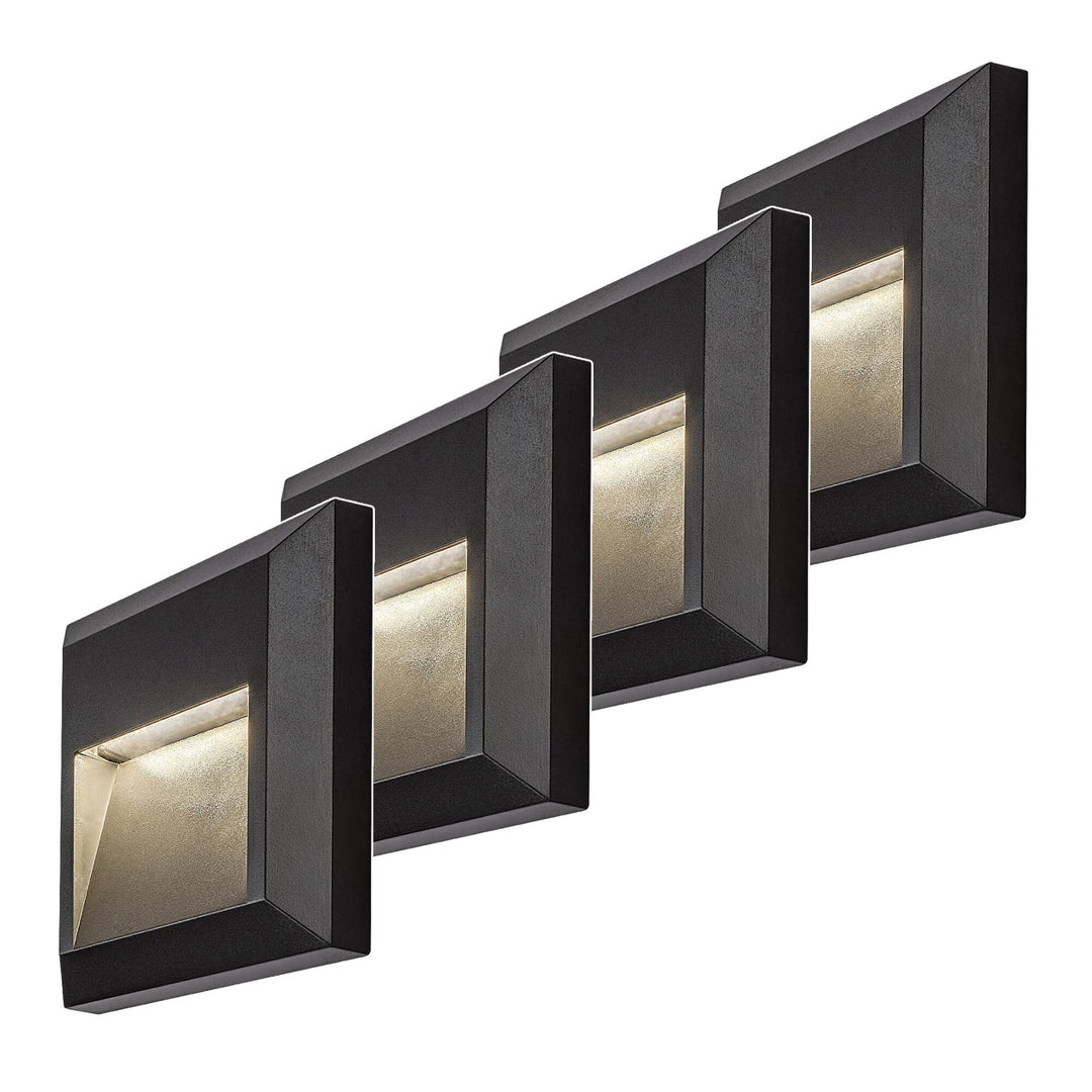 Lampă Rabalux, de perete, pentru exterior, LED 4 W, antracit, Trento, 4 bucăți