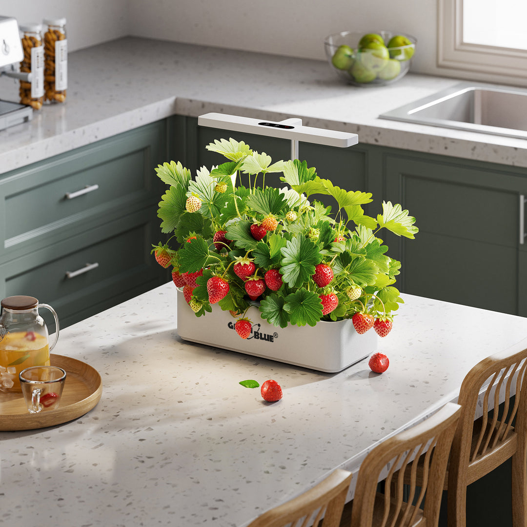 Sistemul inteligent de cultivare interioară a plantelor GreenBlue, ghiveci SMART, capacitate 4 L, 220-240 V c.a., 50/60 Hz, 0,4 A, GB133 + set de accesorii