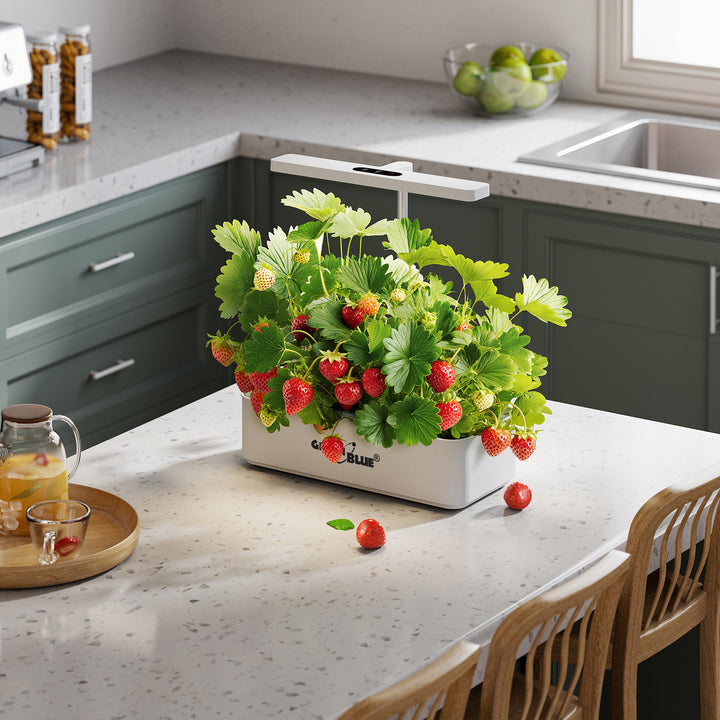Sistemul inteligent de cultivare interioară a plantelor GreenBlue, ghiveci SMART, capacitate 4 L, 220-240 V c.a., 50/60 Hz, 0,4 A, GB133 + set de accesorii