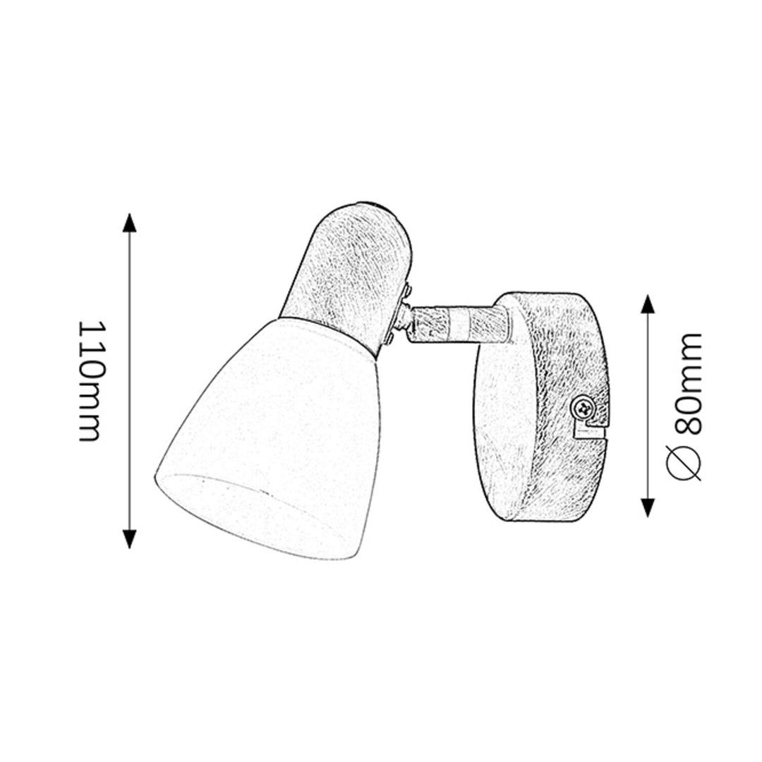 Lampa Soma spot E14, max. 40 W, bronz antic 6591, 2 bucăți