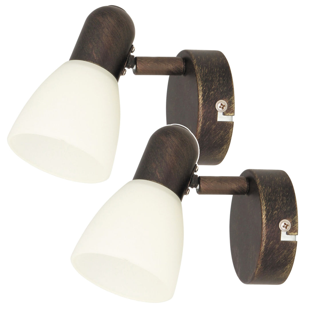 Lampa Soma spot E14, max. 40 W, bronz antic 6591, 2 bucăți