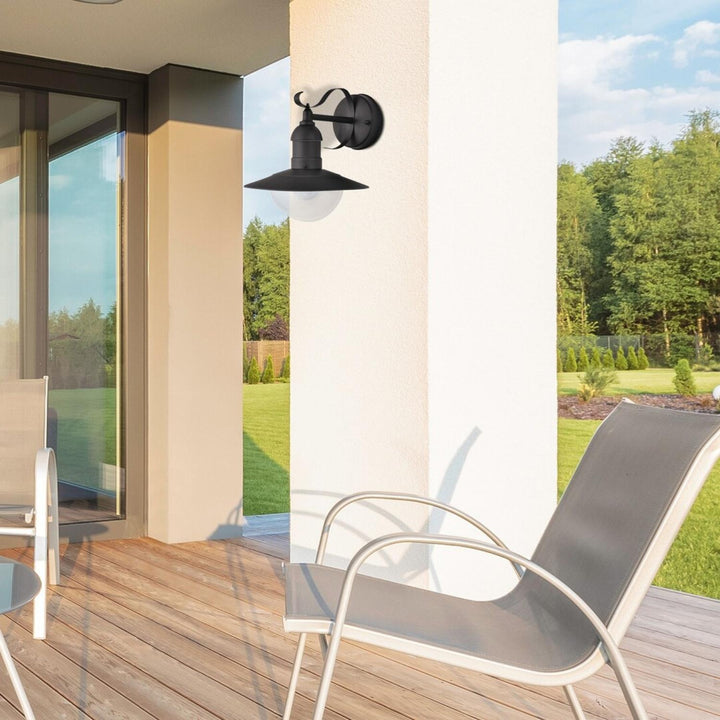 Aplică de grădină Oslo Rabalux pentru fațadă, negru, E27, max. 60 W, IP43, 230 V, 2 bucăți