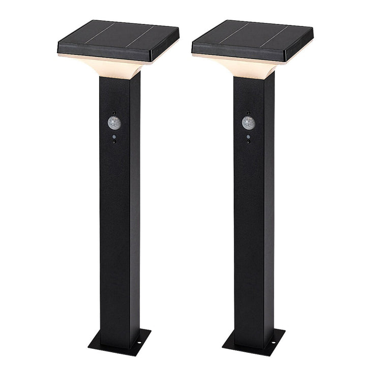Lampă Rabalux, de exterior, solară, de podea, LED 4 W, IP44, neagră, Geleen, 2 bucăți