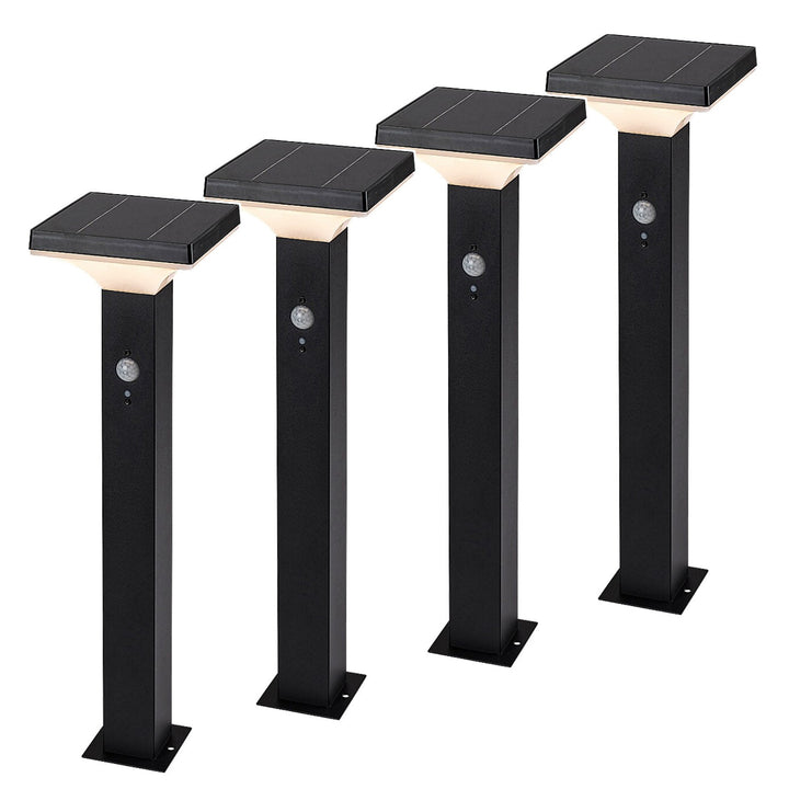 Lampă Rabalux, de exterior, solară, de podea, LED 4 W, IP44, neagră, Geleen, 4 bucăți