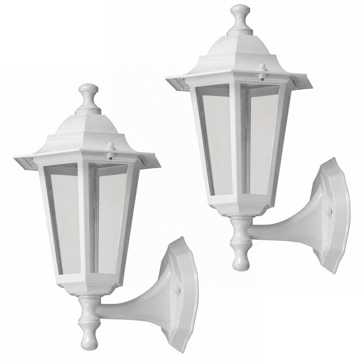 Aplică Rabalux, pentru exterior, IP43, E27, max. 60 W, albă, Velence, 2 bucăți