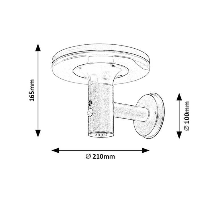 Lampă Rabalux, de perete, pentru exterior, IP44, 10 W, Alaska, 2 bucăți