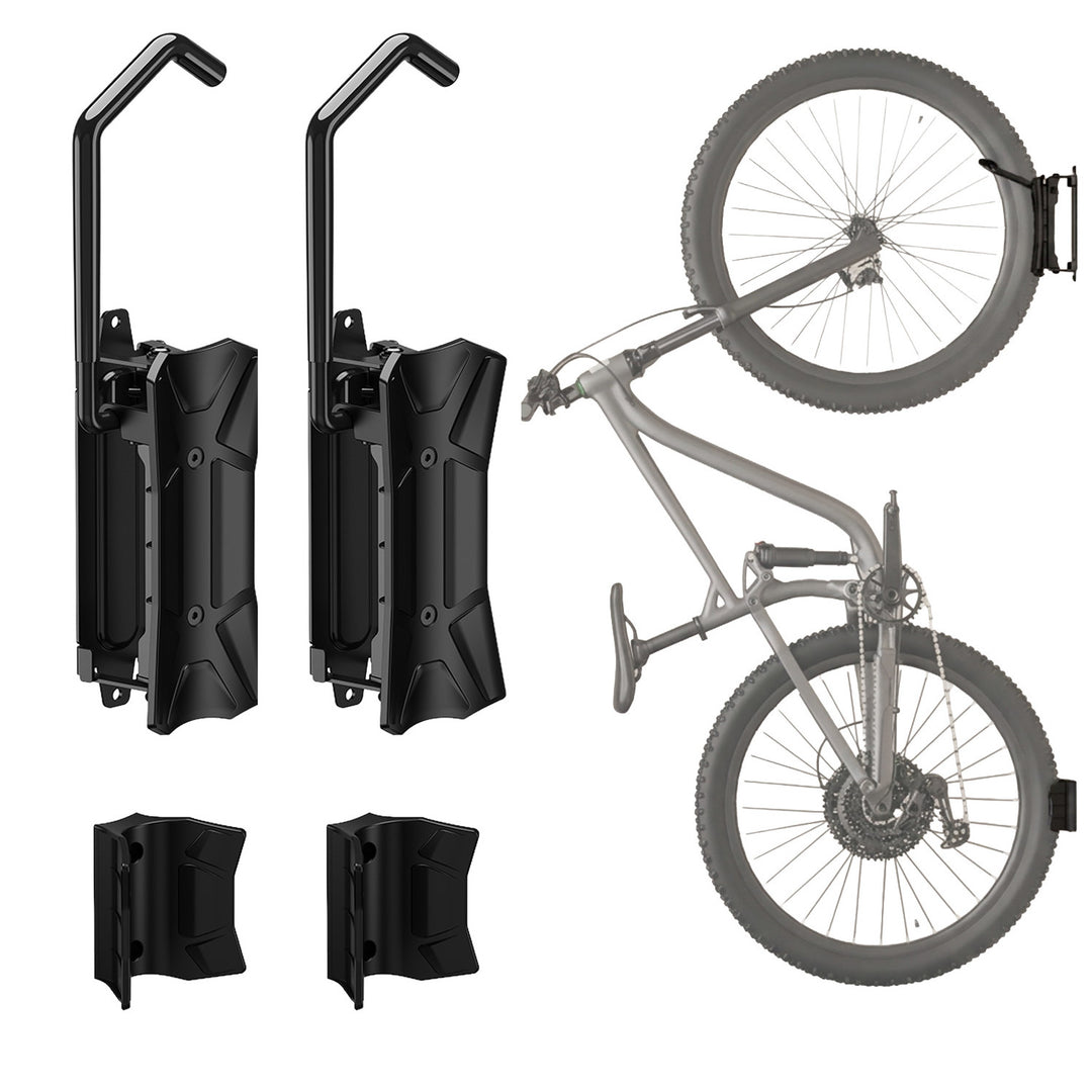 Suport de perete pentru biciclete Maclean, sarcină maximă 35 kg, reglare a unghiului de înclinare, oțel, MC-171, 2 bucăți