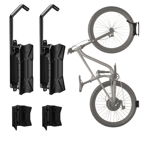 Suport de perete pentru biciclete Maclean, sarcină maximă 35 kg, reglare a unghiului de înclinare, oțel, MC-171, 2 bucăți