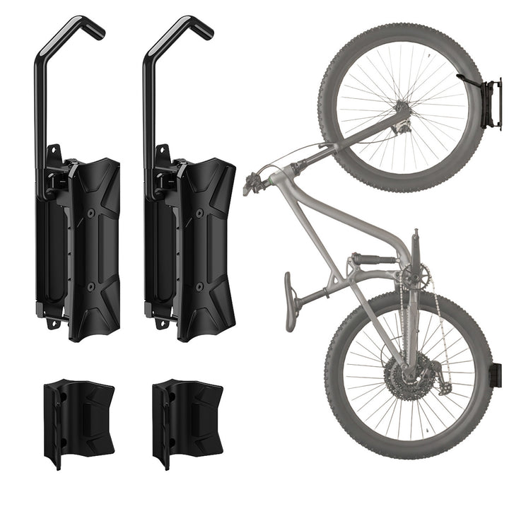 Suport de perete pentru biciclete Maclean, sarcină maximă 35 kg, reglare a unghiului de înclinare, oțel, MC-171, 2 bucăți