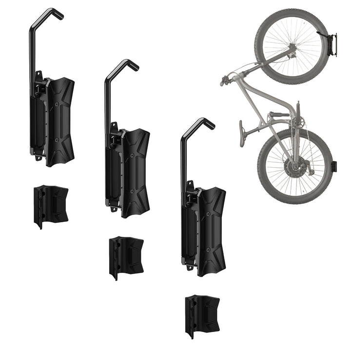 Suport de perete pentru biciclete Maclean, sarcină maximă 35 kg, reglare a unghiului de înclinare, oțel, MC-171, 3 bucăți