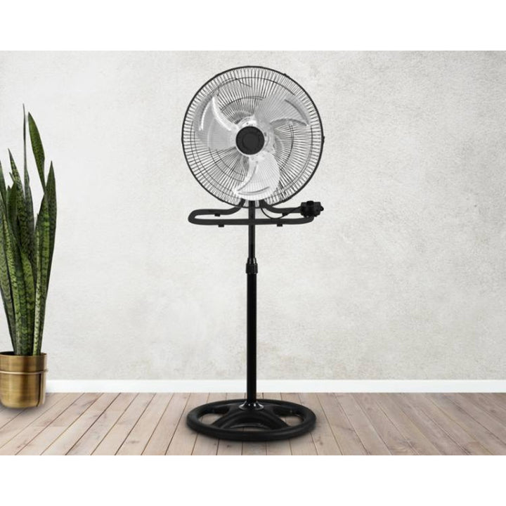 Ventilator de podea LTC, 18", culoare negru, înălțime reglabilă, putere 50 W, LXWT04C