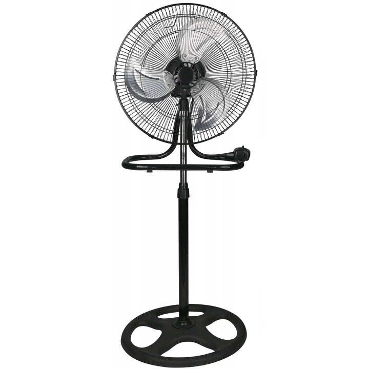 Ventilator de podea LTC, 18", culoare negru, înălțime reglabilă, putere 50 W, LXWT04C
