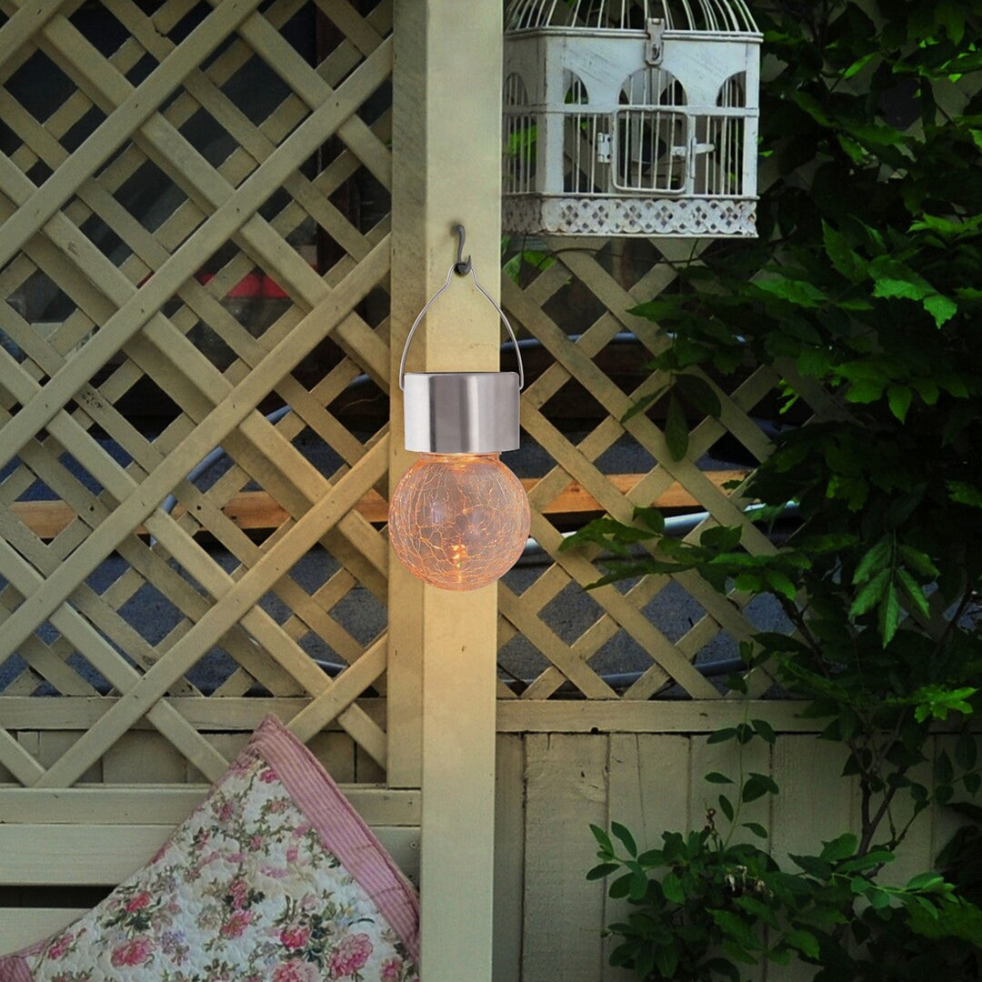 Lampa solară Rabalux Yola, 1 lm, IP44, culoare crom satinat, LED 0,06 W, 7850