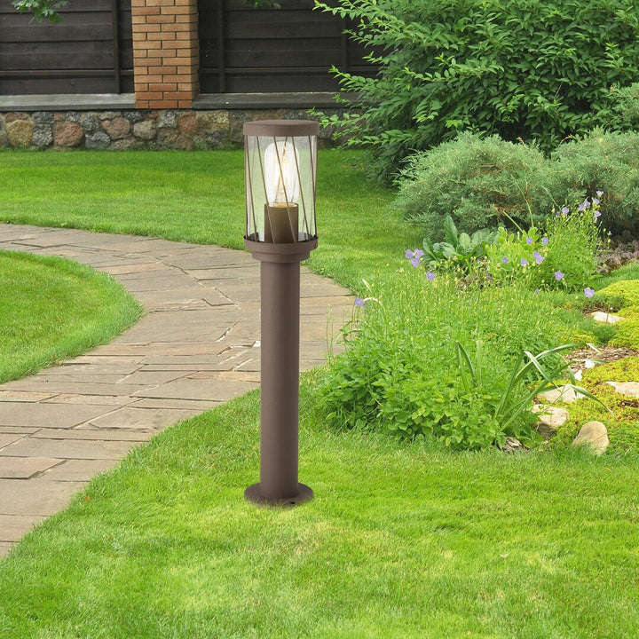 Lampa de grădină cu picior Rabalux Budapest, IP44, culoare maro, filet E27, max. 40 W, 8889