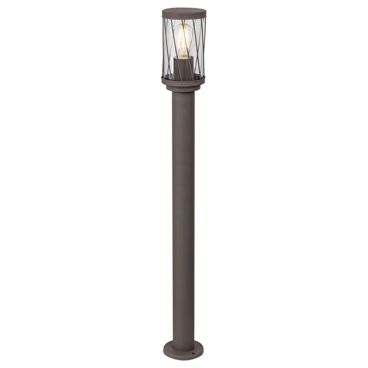 Lampa de grădină cu picior Rabalux Budapest, IP44, culoare maro, filet E27, max. 40 W, 8890
