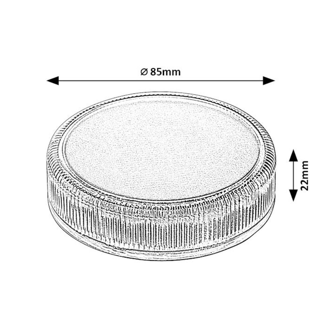 Lampă solară Trillo LED 0,3 W, senzor de crepuscul, culoare transparentă, IP65, K 4000, 77175