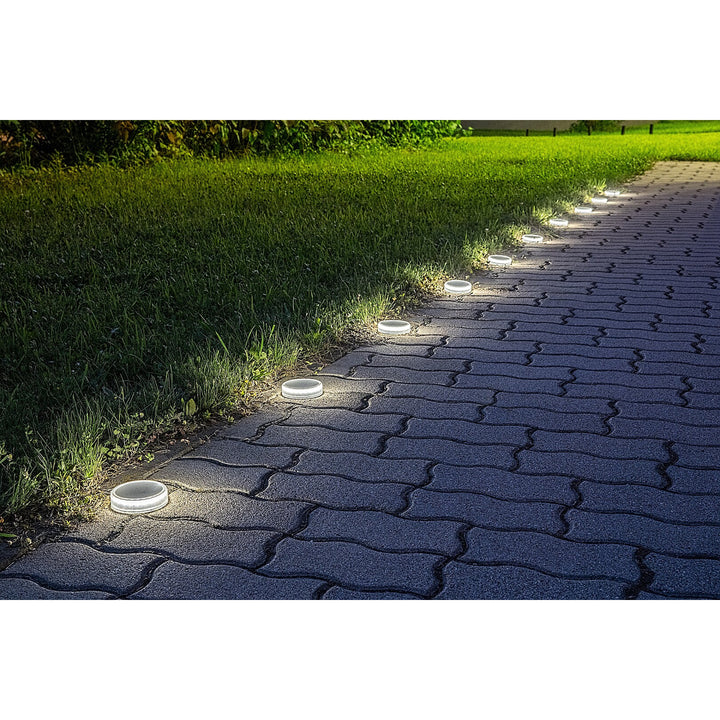 Lampă solară Trillo LED 0,3 W, senzor de crepuscul, culoare transparentă, IP65, K 4000, 77175