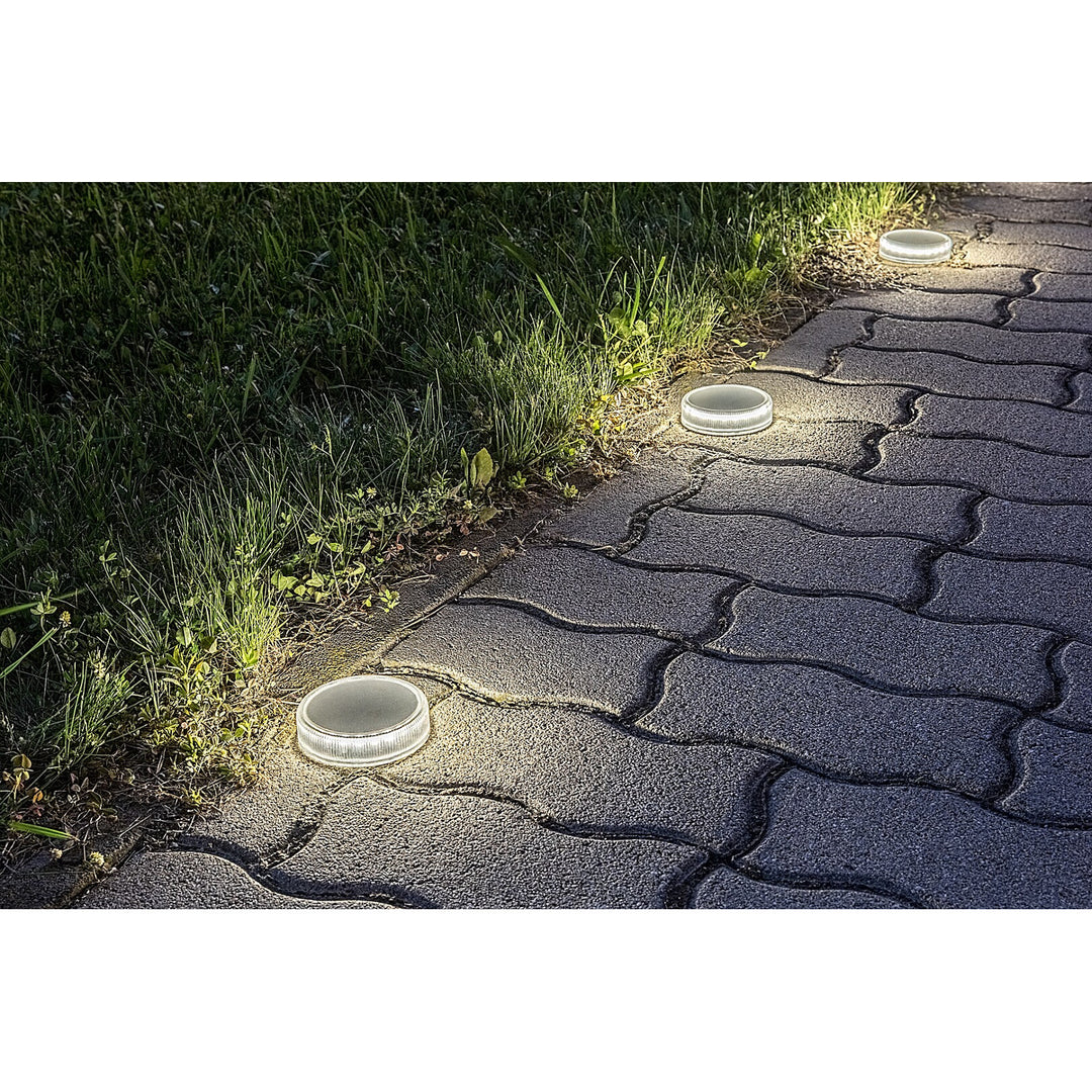 Lampă solară Trillo LED 0,3 W, senzor de crepuscul, culoare transparentă, IP65, K 4000, 77175