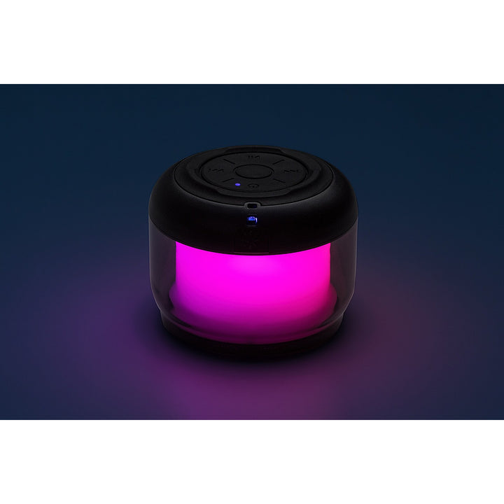 Lampa de birou Rabalux Radelia, difuzor Bluetooth, RGB, negru, IP20, baterie reîncărcabilă, 76110