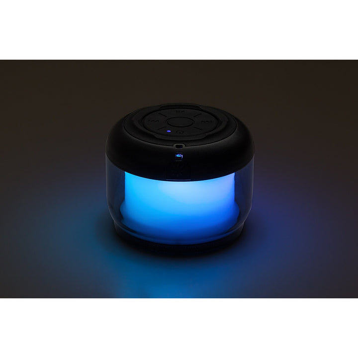 Lampa de birou Rabalux Radelia, difuzor Bluetooth, RGB, negru, IP20, baterie reîncărcabilă, 76110