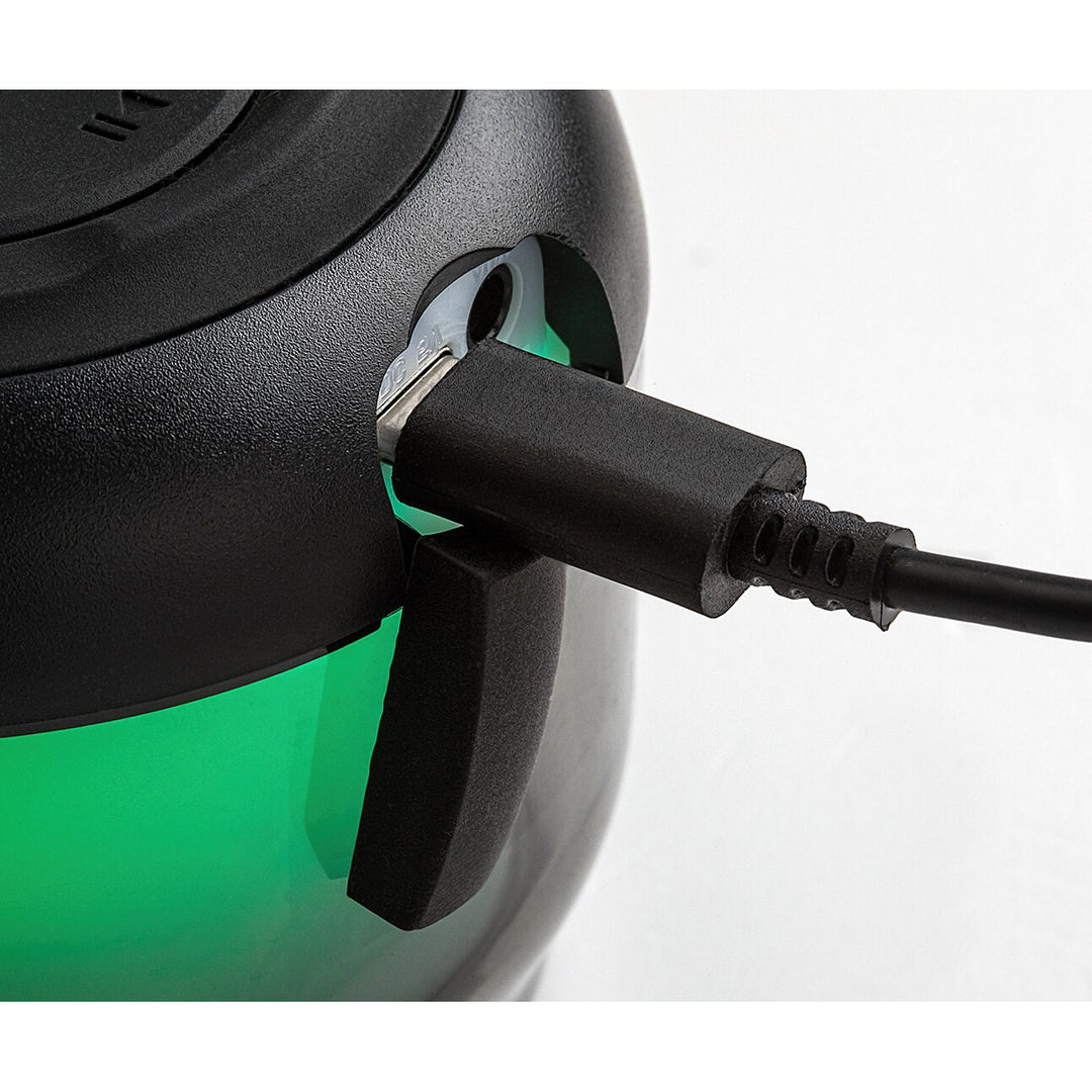 Lampa de birou Rabalux Radelia, difuzor Bluetooth, RGB, negru, IP20, baterie reîncărcabilă, 76110