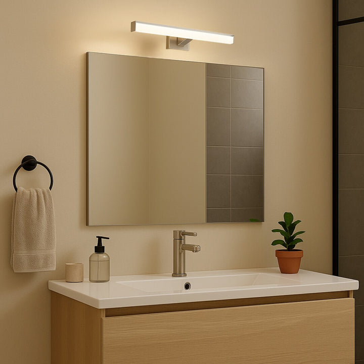 Lampă de baie Rabalux Oliro LED 6 W, crom, IP44, 4000 K, 75048