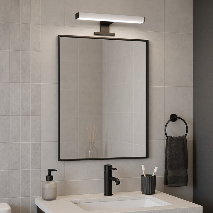 Lampă de baie Rabalux Oliro LED 6 W, neagră, IP44, 4000 K, 75051