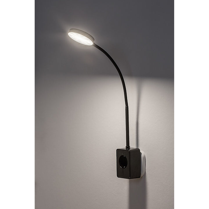 Aplică Rabalux Tivro, LED 4 W, negru, IP20, 3 variante de temperatură de culoare: 3000, 4000, 6000, 71283