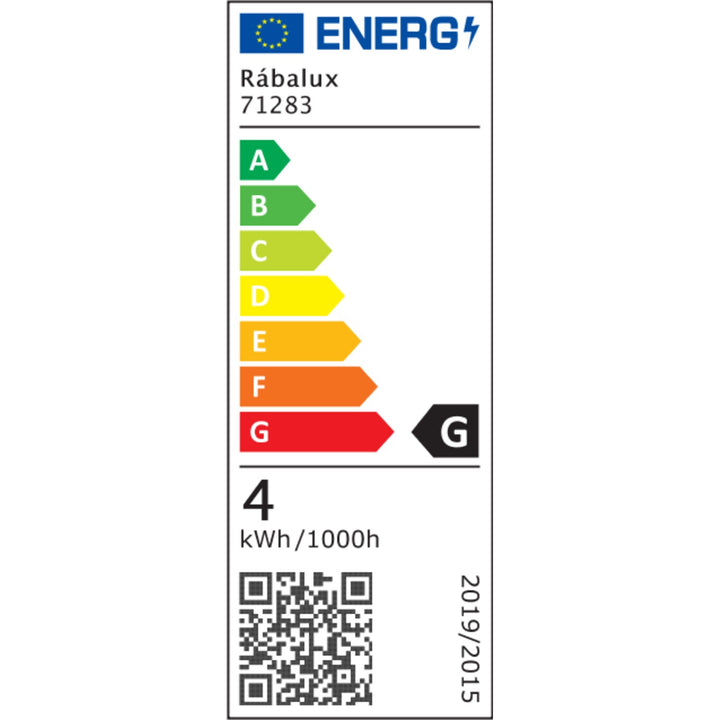 Aplică Rabalux Tivro, LED 4 W, negru, IP20, 3 variante de temperatură de culoare: 3000, 4000, 6000, 71283