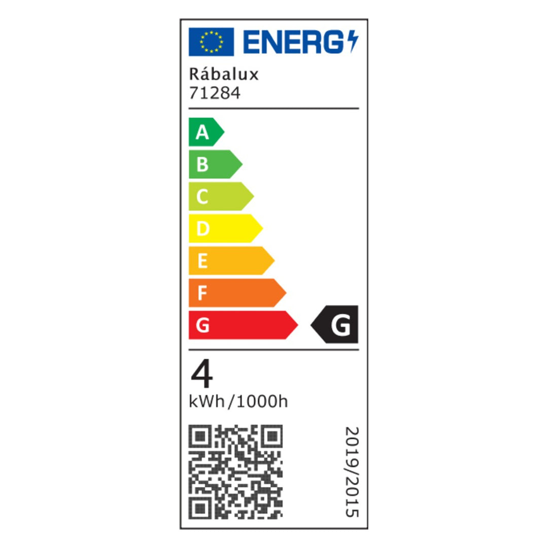 Aplică Rabalux Tivro, LED 4 W, negru, IP20, 3 variante de temperatură de culoare: 3000, 4000, 6000, 71284