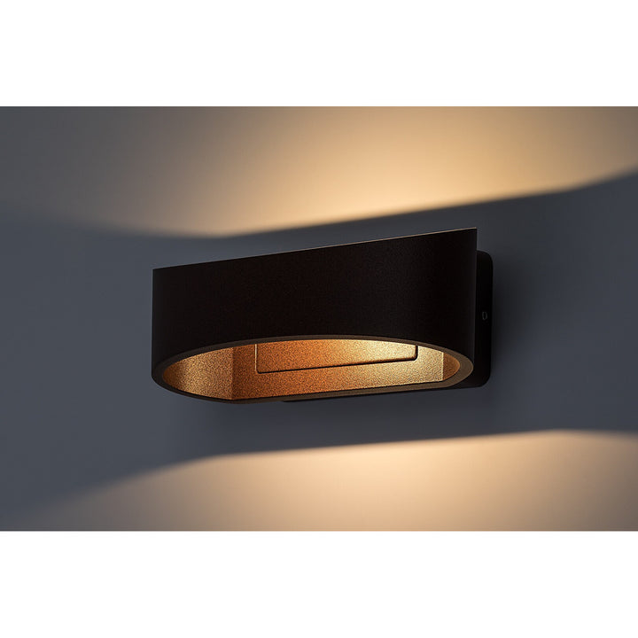 Lampa de perete pentru exterior Rabalux Gerla, maro, LED 9 W, IP54, 3000 K, 77180