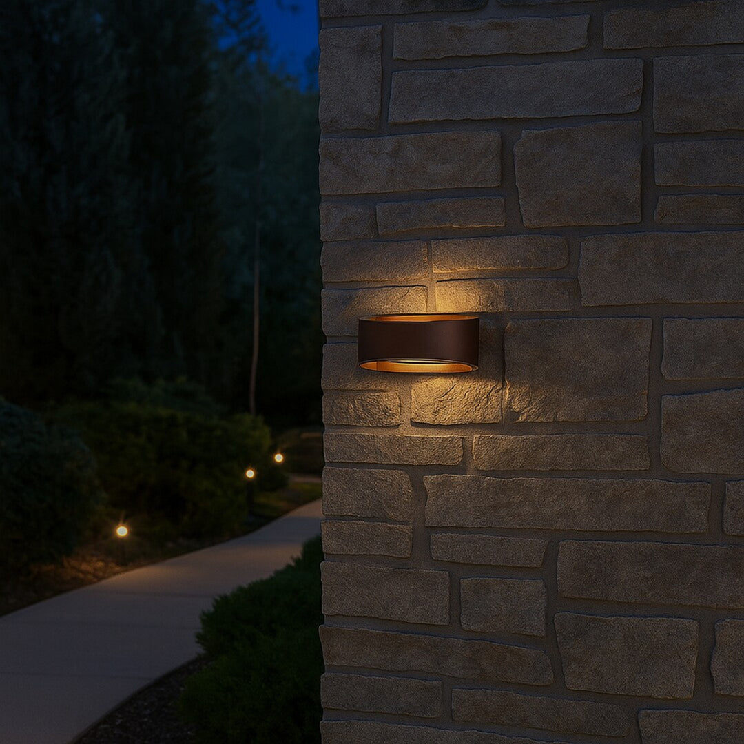 Lampa de perete pentru exterior Rabalux Gerla, maro, LED 9 W, IP54, 3000 K, 77180
