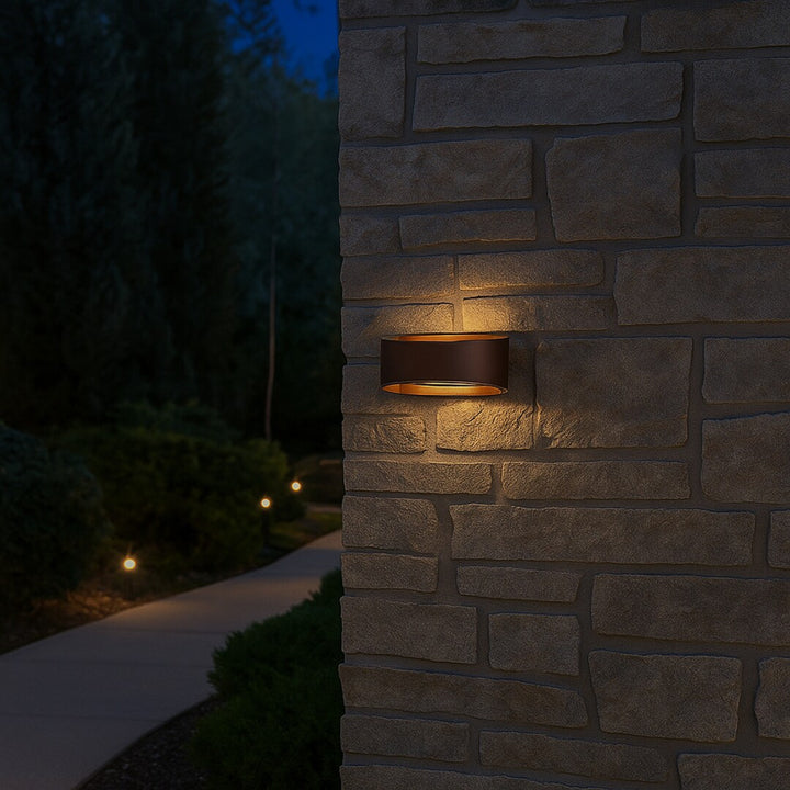 Lampa de perete pentru exterior Rabalux Gerla, maro, LED 9 W, IP54, 3000 K, 77180