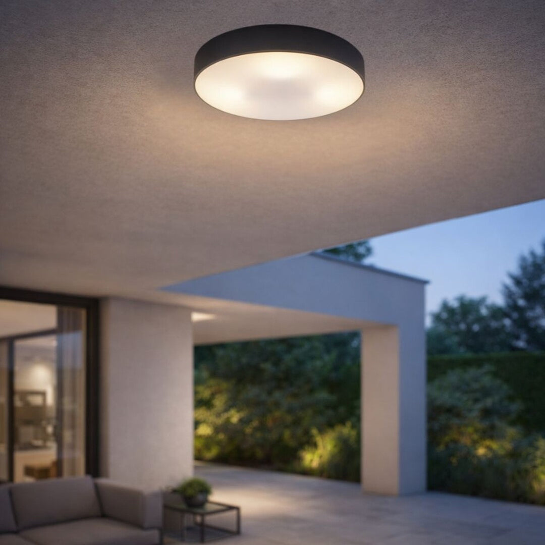 Lampa Rabalix Dolen, neagră, 3x E27, max. 9 W, IP43, 75066