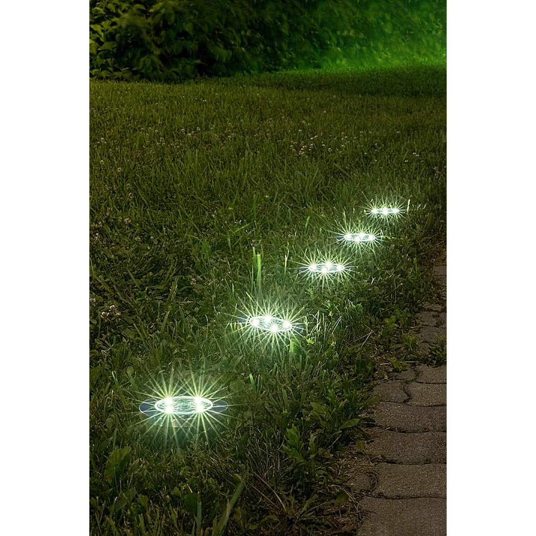 Lampa solară de grădină Rabalux Dannet, IP44, culoare crom satinat, 7975