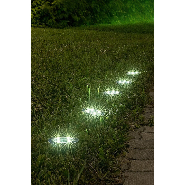 Lampa solară de grădină Rabalux Dannet, IP44, culoare crom satinat, 7975